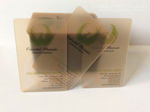 In thẻ nhựa trong suốt chất lượng cao, bền đẹp TPHCM