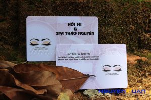 in thẻ nhựa spa thảo nguyên