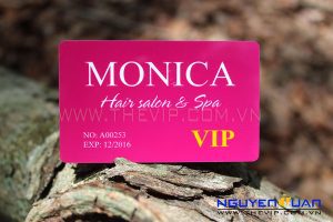 in thẻ nhựa hair salon spa