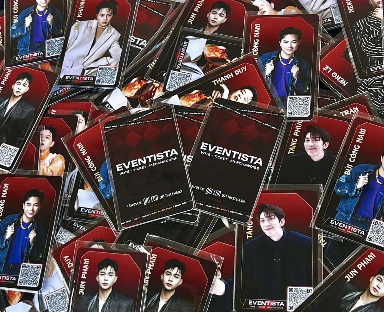 In thẻ nhựa cho concert, show diễn, sự kiện, các nhãn hàng