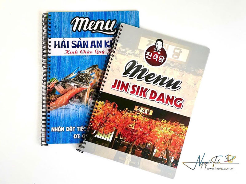 In menu nhựa – giải pháp bền đẹp, chuyên nghiệp cho quán ăn, cafe, nhà hàng