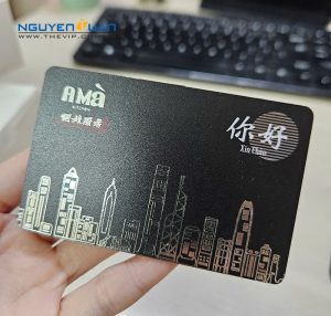 In thẻ nhựa ép kim