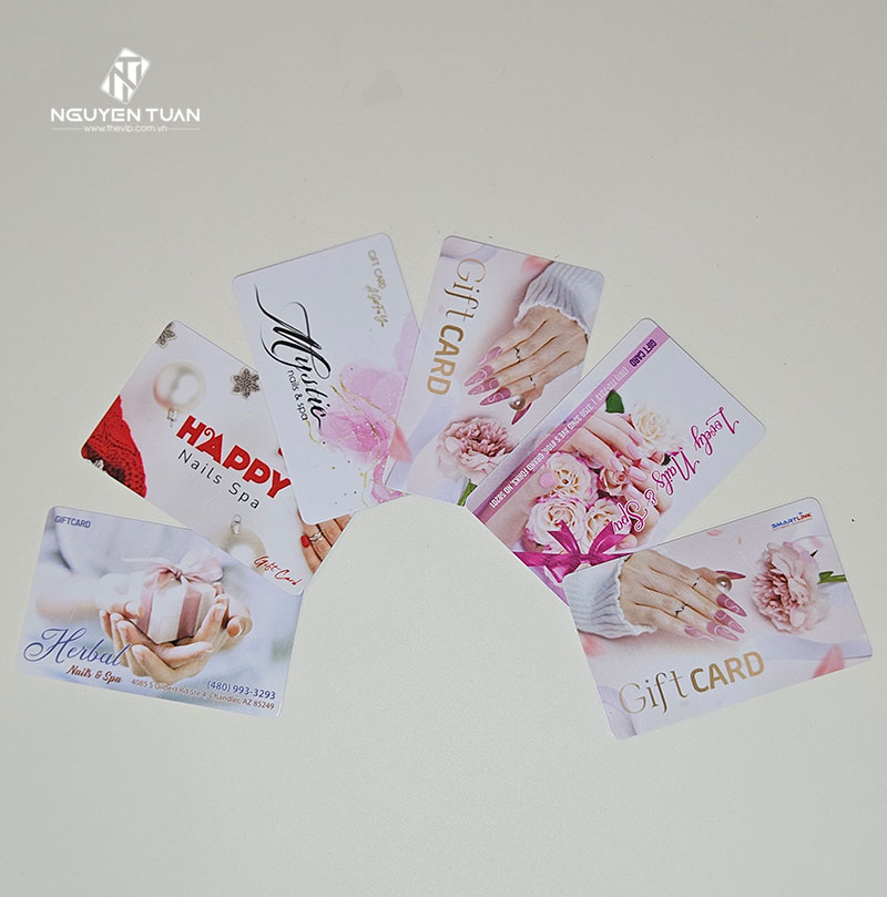 In thẻ nails spa