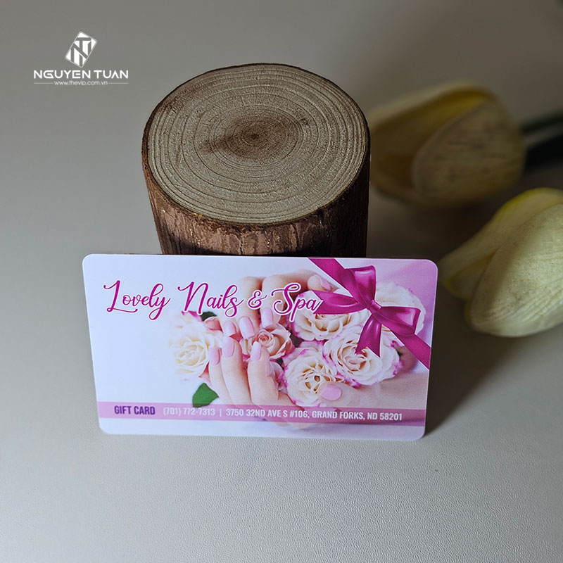 In thẻ nails spa