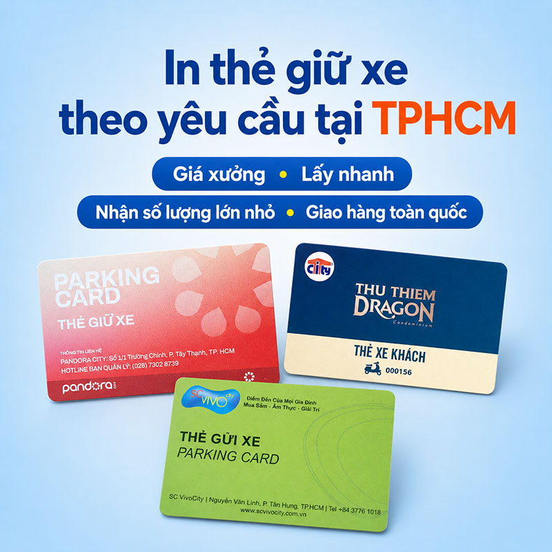 In thẻ gữ xe TPHCM