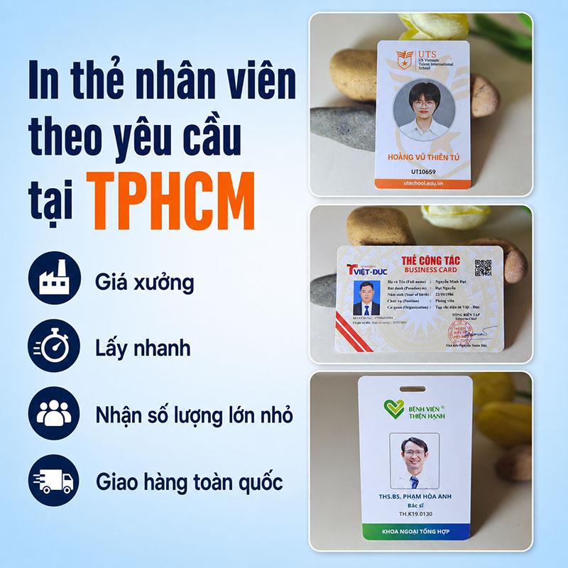 In thẻ nhân viên theo yêu cầu tại tphcm