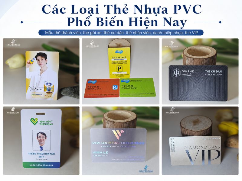 Các loại thẻ nhựa PVC phổ biến hiện nay