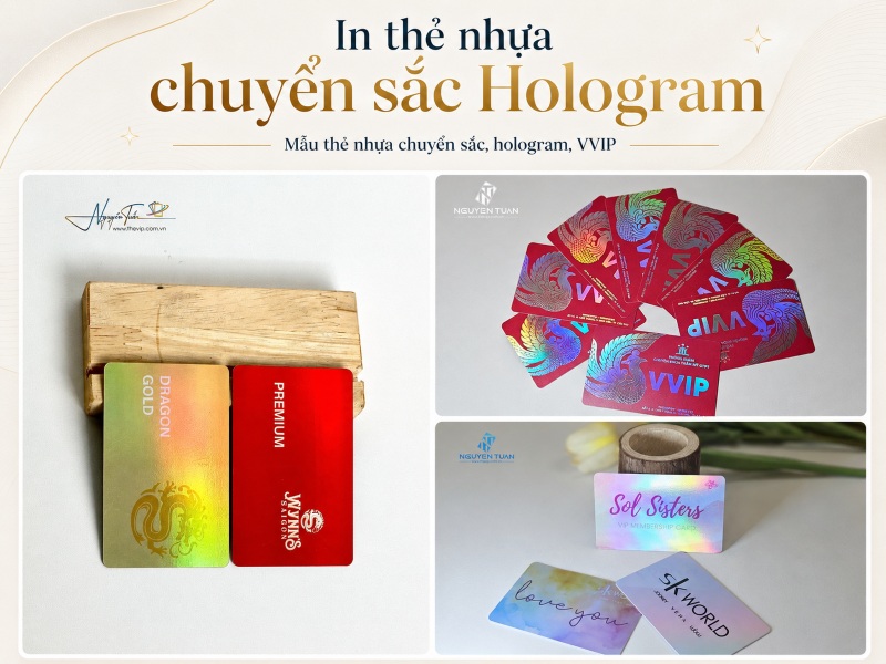 In thẻ nhựa chuyển sắc Hologram tại TPHCM