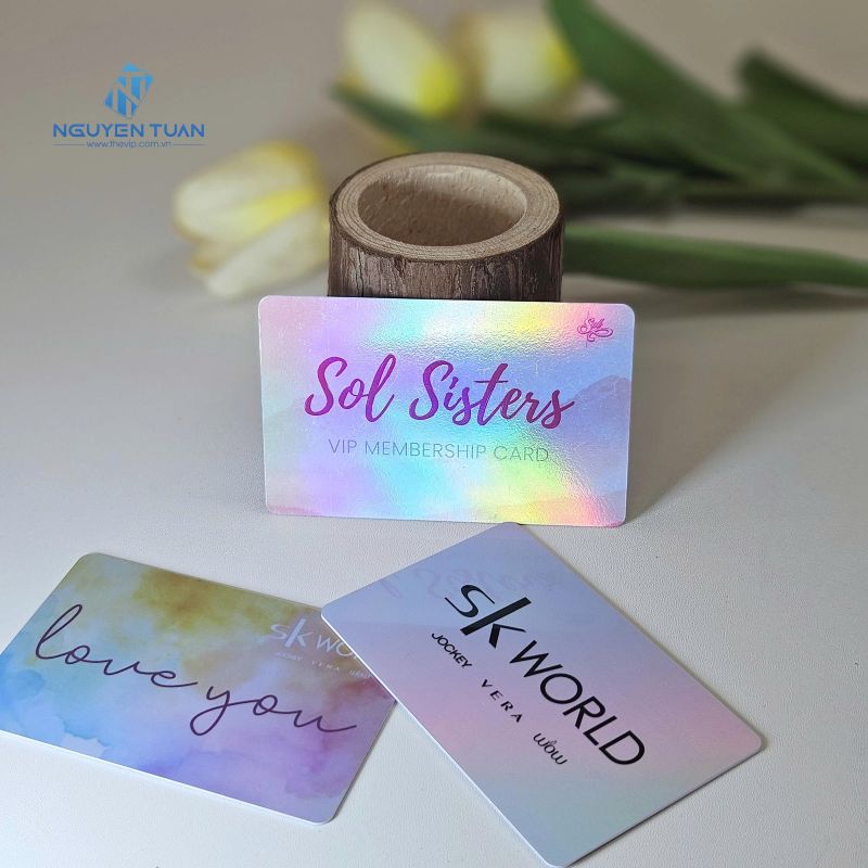 Thẻ nhựa chuyển sắc Hologram