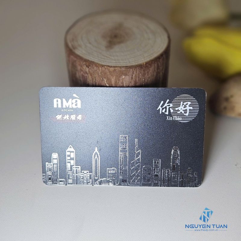 Thẻ nhựa ép màng mờ