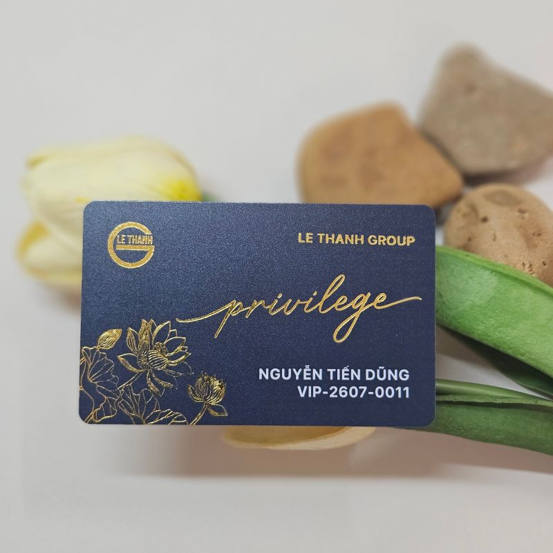 Thẻ nhựa ép màng sần