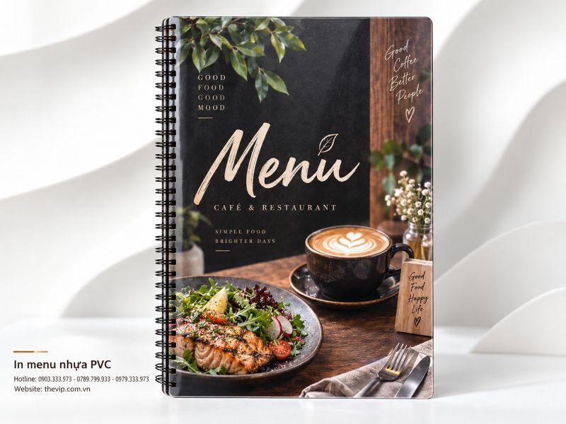 In menu nhựa PVC tại TPHCM