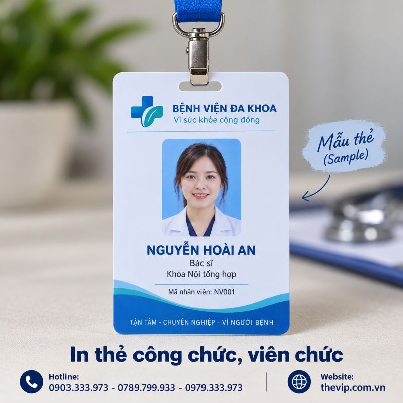 In thẻ công chức, viên chức tại TPHCM