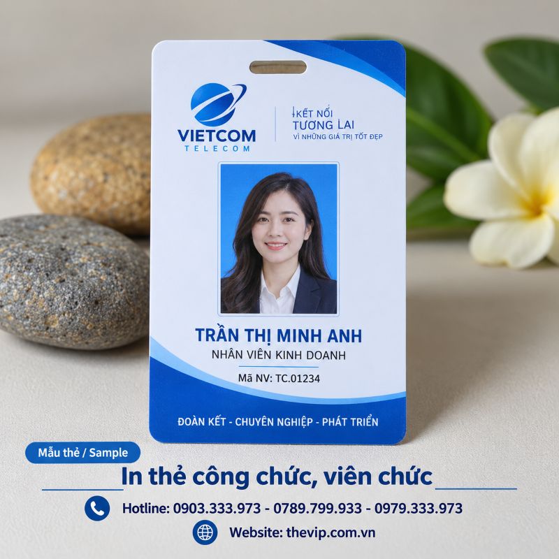 In thẻ công chức, viên chức tại TPHCM