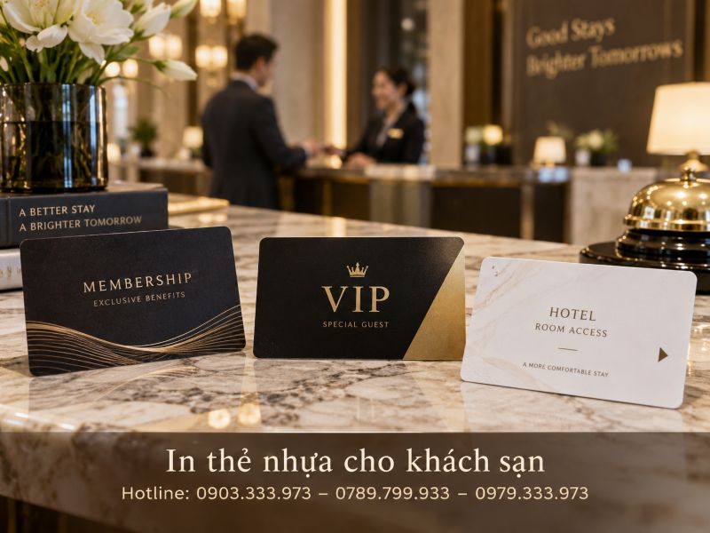 In thẻ nhựa cho khách sạn tại TPHCM