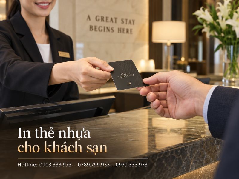 In thẻ nhựa cho khách sạn tại TPHCM