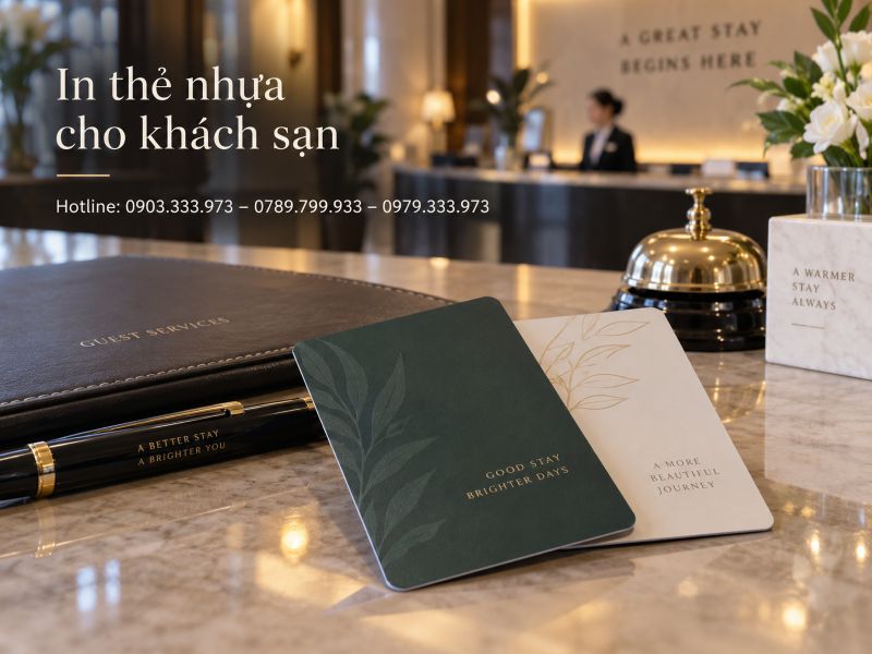 In thẻ nhựa cho khách sạn tại TPHCM