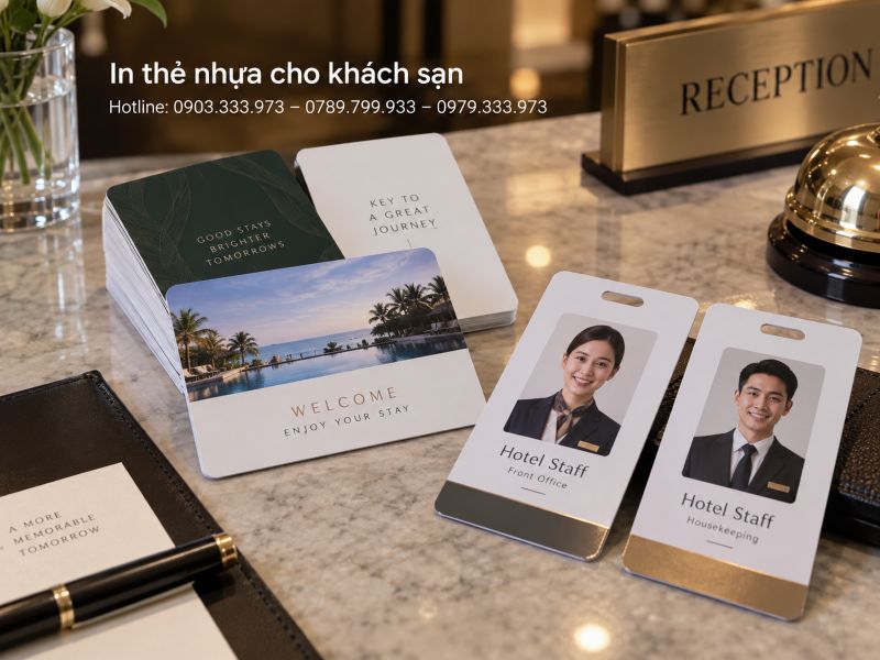 In thẻ nhựa cho khách sạn tại TPHCM