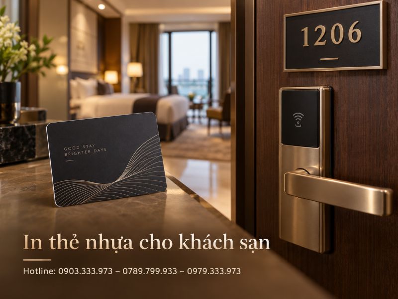 In thẻ nhựa cho khách sạn tại TPHCM