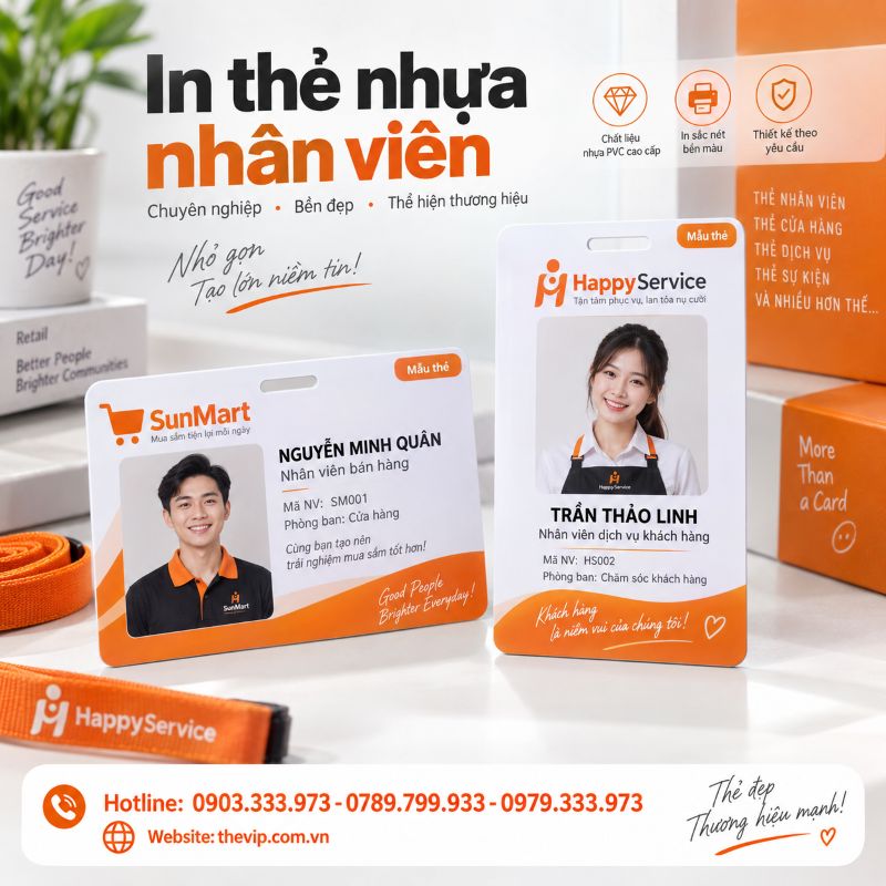 In thẻ nhân viên tại TPHCM