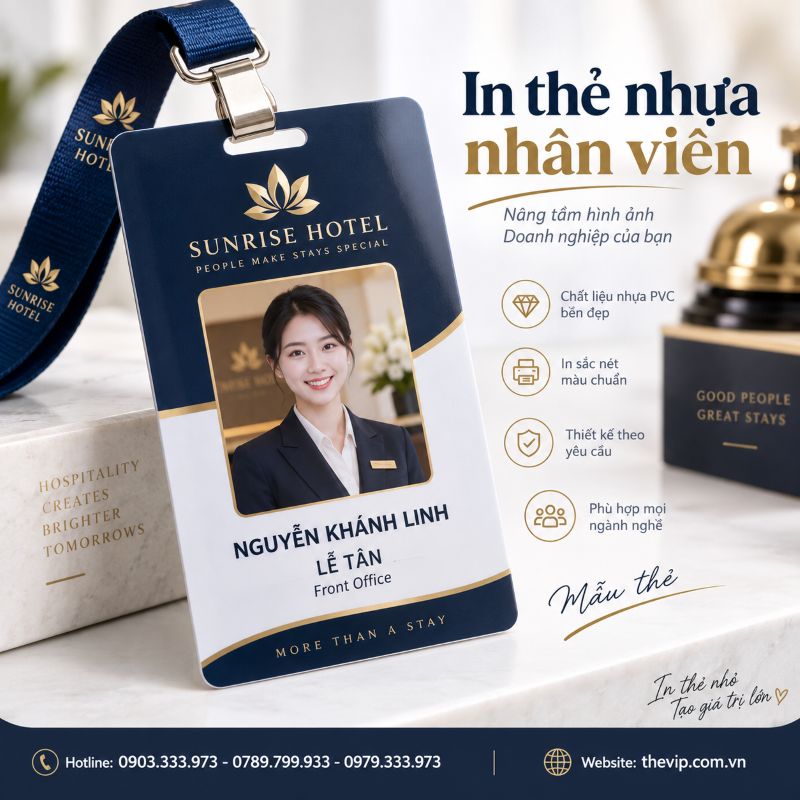 In thẻ nhân viên tại TPHCM