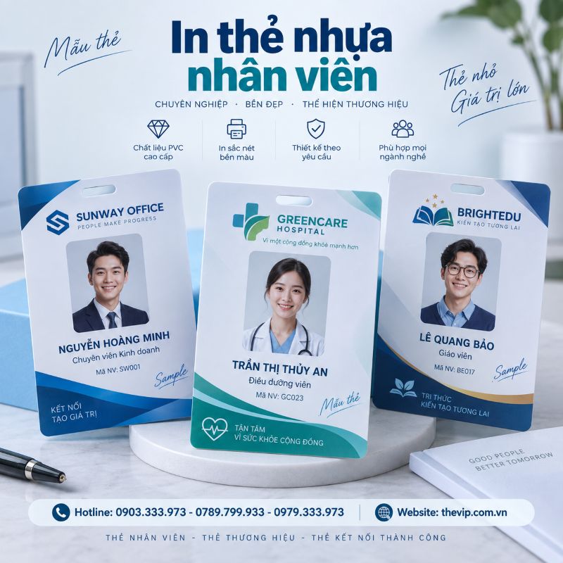 In thẻ nhân viên tại TPHCM