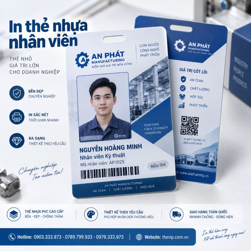 In thẻ nhân viên tại TPHCM