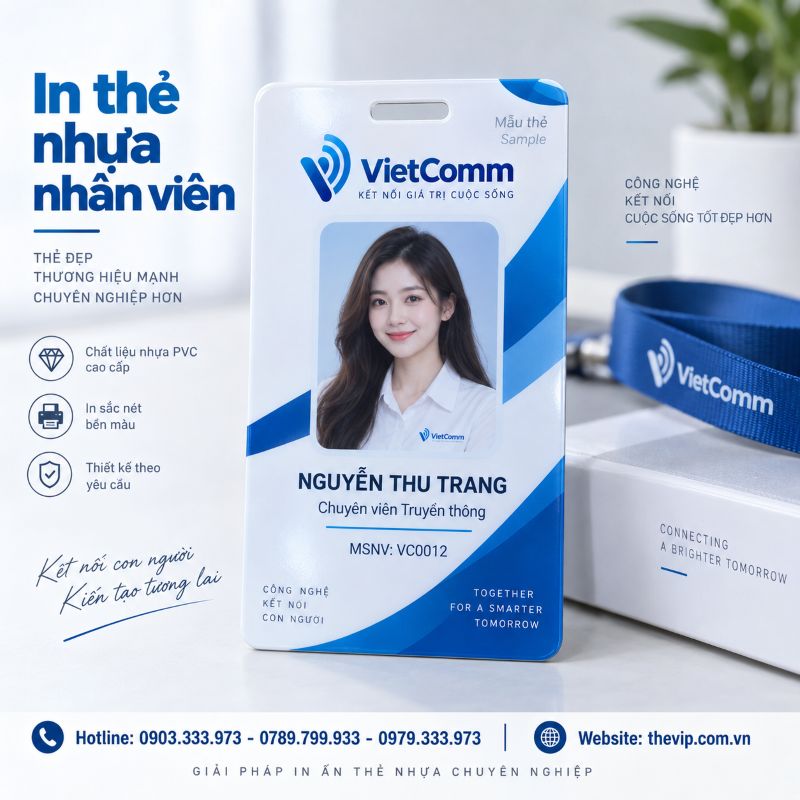 In thẻ nhân viên tại TPHCM