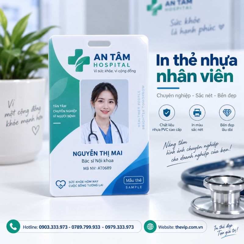In thẻ nhân viên tại TPHCM